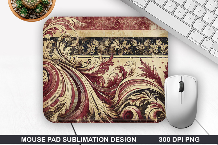 Vintage Mouse Pad Sublimation PNG Design - Mouse Pad PNG
