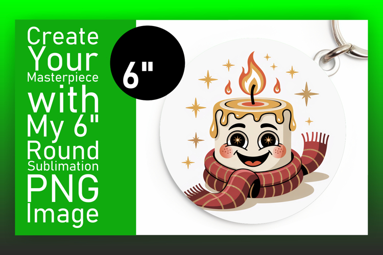 Stylish Circle Design for Sublimation , Cute Christmas