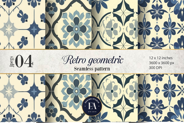 Retro Geometric Pattern | Vintage Geometric Texture