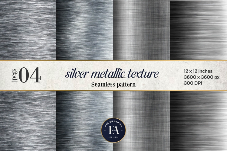 Silver Metallic Texture |Brushed Metal Background