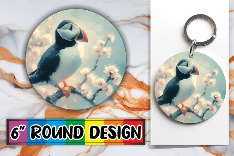 Blissful Keychain Sublimation, Birds
