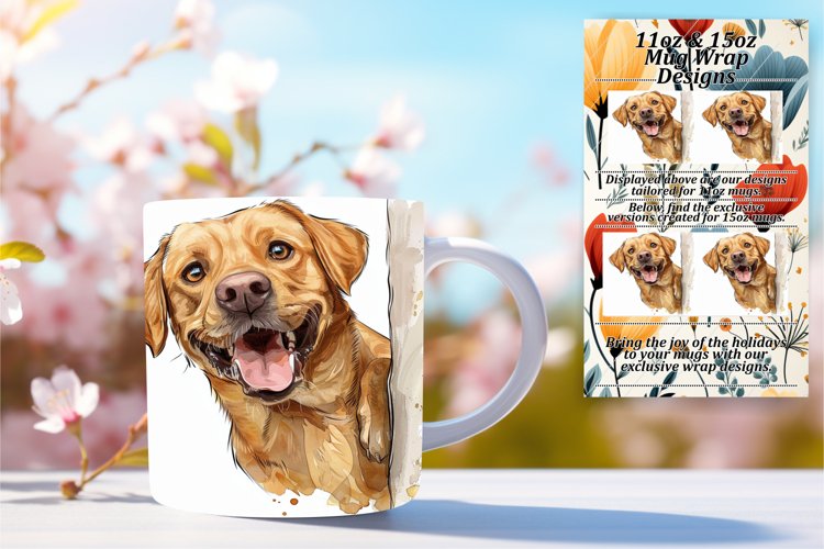 Quirky Funny Dog Lovers Delightful Joyful Mug - 11oz/15oz