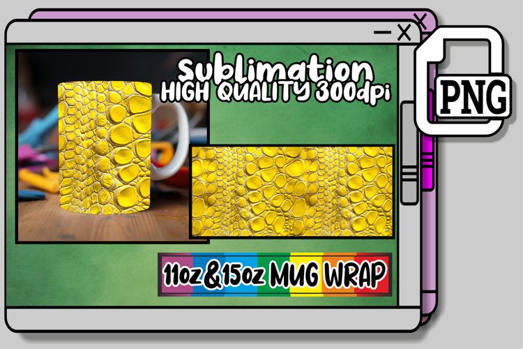 Luxurious Timeless 3D Puff Pattern Mug Wrap 11oz 15oz