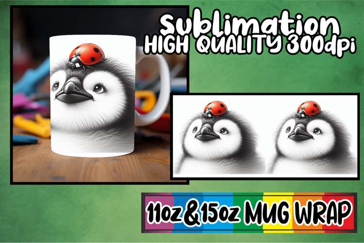 Luminous moments 11oz 15oz sublimation wrap, Cute Animals example image 1