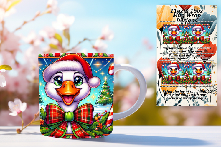 GORGEOUS PNG Mug Wrap Design 15oz , Goose