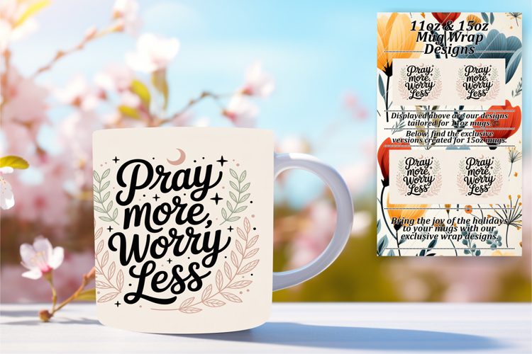 BEAUTIFUL PNG for 15oz Mug Wrap , Religious