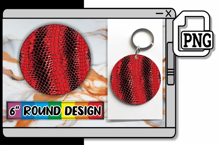 3D Puff Round Patterned Circle Design