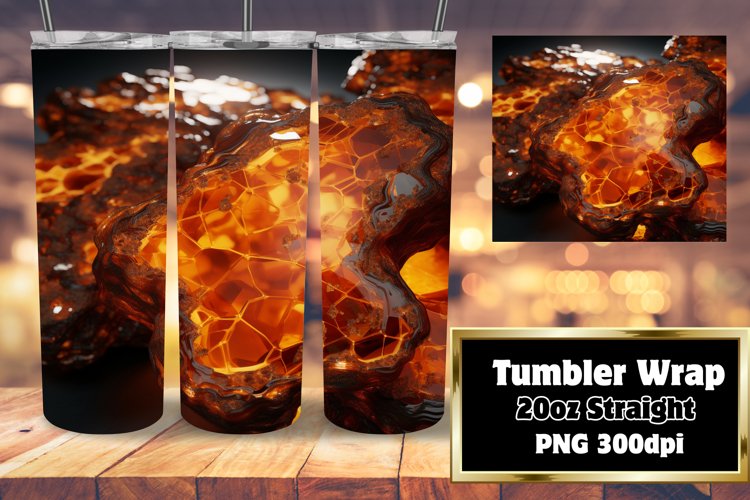 Agate 3D Sublimation Tumbler 20oz Sparkle example image 1