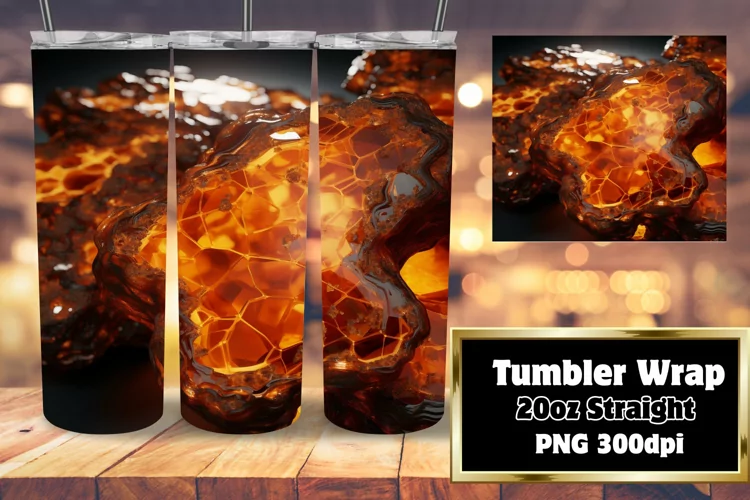 Agate 3D Sublimation Tumbler 20oz Sparkle