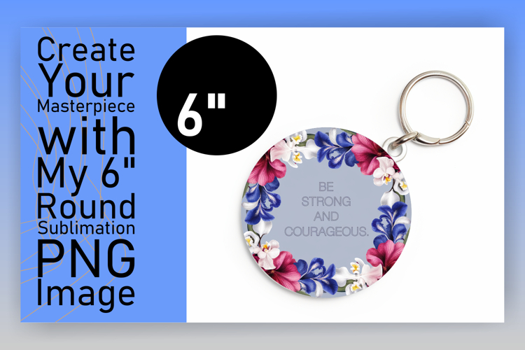 Cute Circle PNG Keychain Design , Religious