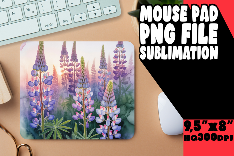 COZY MOUSE MAT CREATIVE SUBLIMATION, Flowers