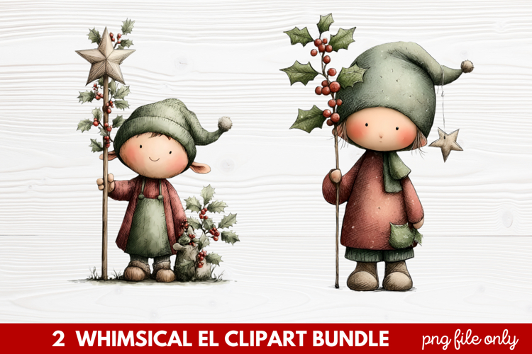Cute Elf Clipart Image 13