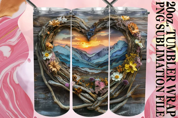 Timber Trails: Landscape Tumbler Design