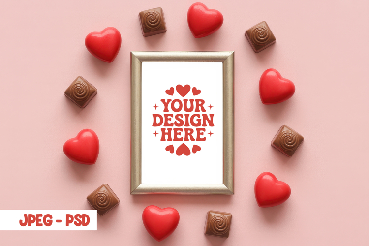 Valentine Minimal Mug PSD JPEG Mockup