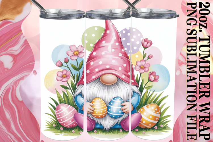 ENCHANTING ADVENTURES 20oz TUMBLER WRAP, Easter Gnomes