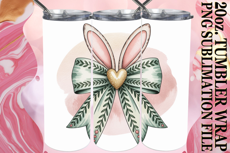 GENTLE SPIRITS 20oz TUMBLER WRAP, Easter Bow