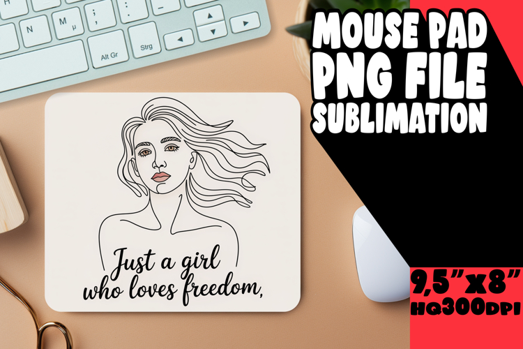 Sweet MOUSE PAD Magical Design, Just A Girl