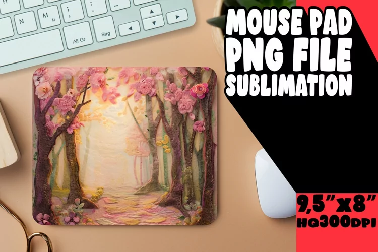 Vibrant 3D Summer Mouse Pad
