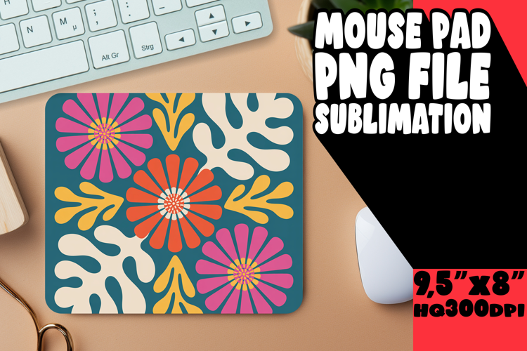 Sweet Mouse Pad Sublimation Ideas, Flowers