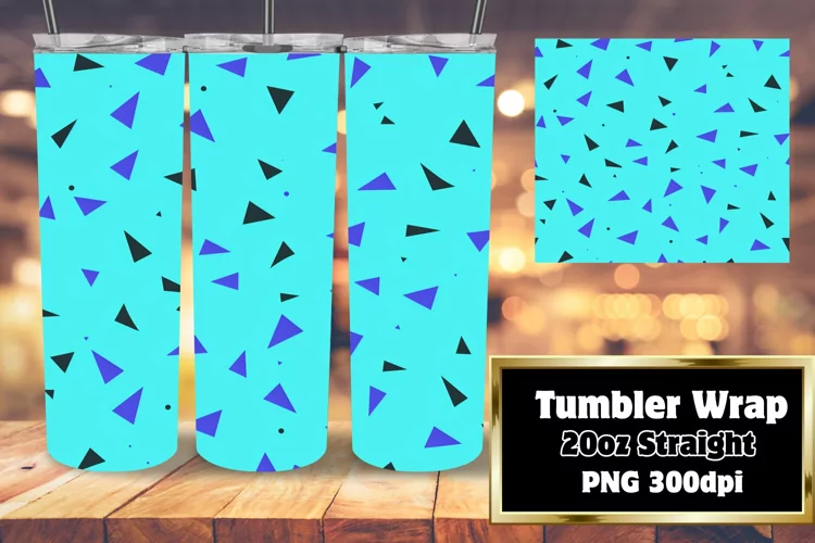 Abstract Neon Harmony Sublimation Patterns 20oz