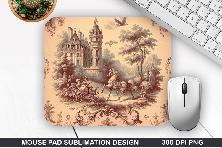 Vintage Mouse Pad Sublimation PNG Design - Mouse Pad PNG