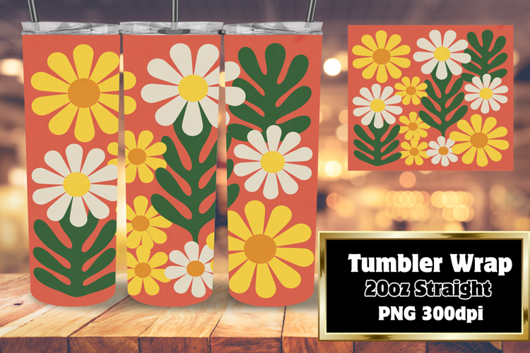 TRENDY 20oz Sublimation Tumbler , Flowers