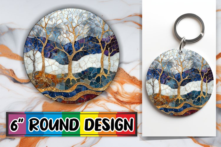 Golden Mosaic Delights: Shimmering Designs example image 1