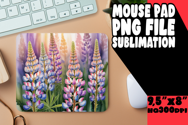 Cozy MOUSE MAT Creative Sublimation, Flowers