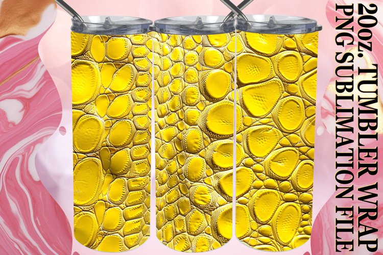 Patterned 3D Design Tumbler Wrap, 20oz example image 1