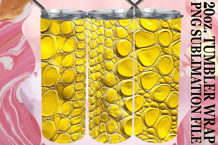 Patterned 3D Design Tumbler Wrap, 20oz