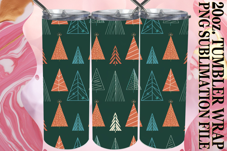 Cozy Sublimation 20oz tumbler wrap, Christmas