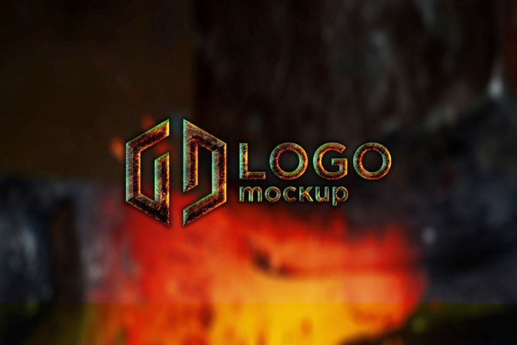 Hot Iron Logo Mockup Template example image 1