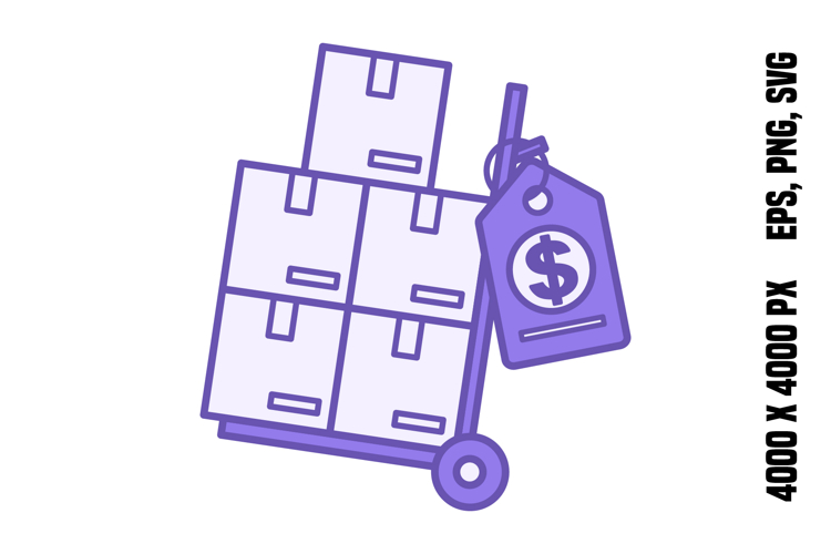 Colored Wholesale Price Icon