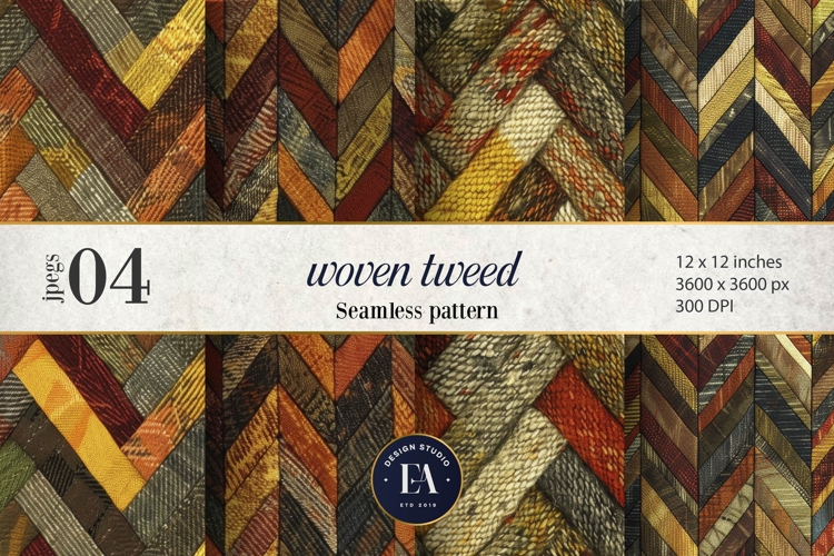 Luxury Woven Tweed fabric texture | Tweed seamless paper