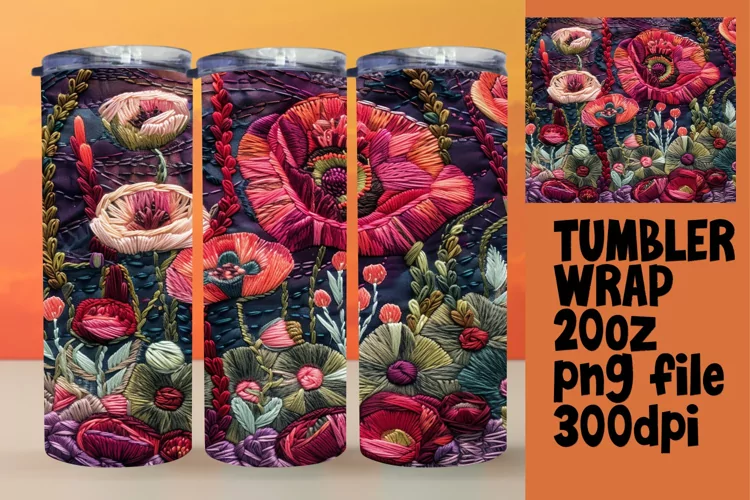Bold Color Burst 3D Tumbler Sleeve