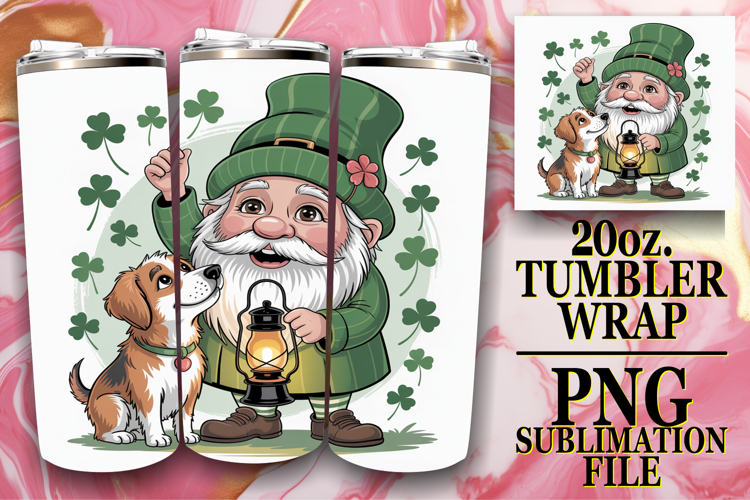 PRESENT OF ADVENTURE 20oz TUMBLER WRAP, St Patricks