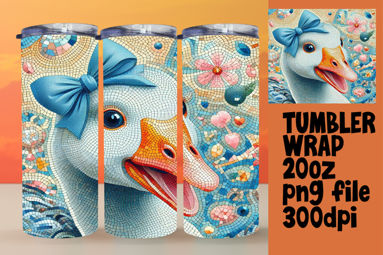 LUXURIOUS 20oz Tumbler Template , Goose
