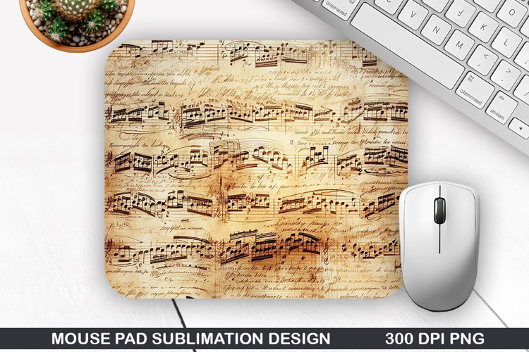 Vintage Mouse Pad Sublimation PNG Design - Mouse Pad PNG