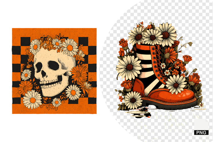 Retro Halloween Clipart