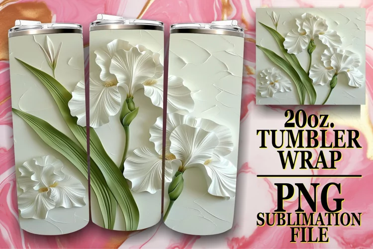 3D Petal Euphoria: 3D Tumbler Sublimation