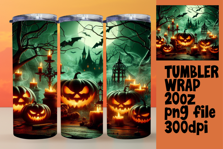 ARTISTIC 20oz Tumbler Wrap for Custom Gifts , Horror Hallowe