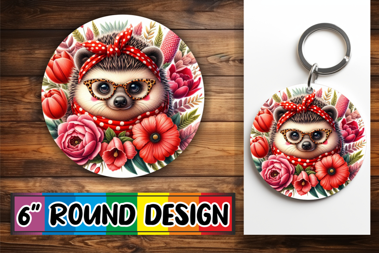 Joyful Round Designs for Holidays, Cute Animals