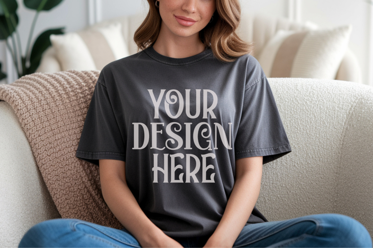 Pepper Comfort Colors 1717 T-shirt Mockups,1717 Mockups