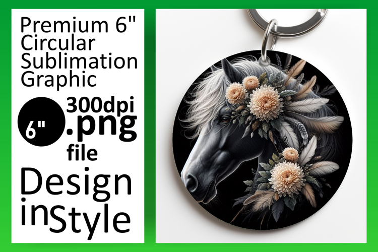 Dynamic Round Design for Sublimation , Horse