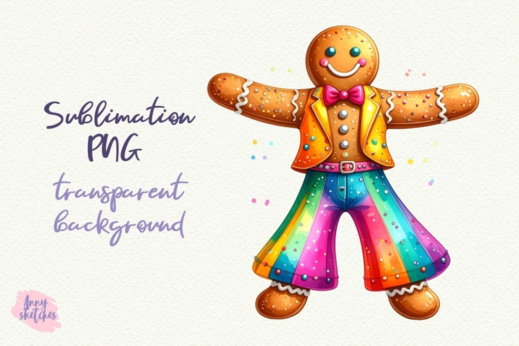 Gingerbread Man Silhouette Image 2