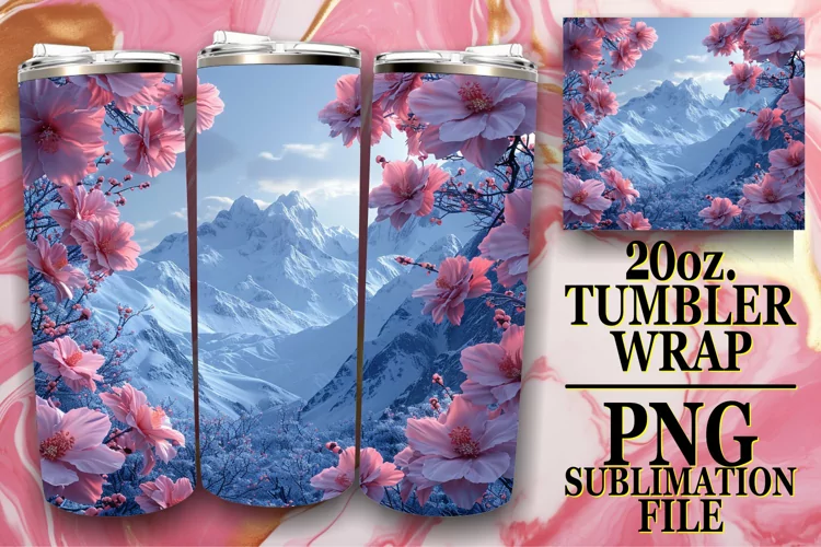 Nature's Glimpse 3D Tumbler Sublimation 20oz