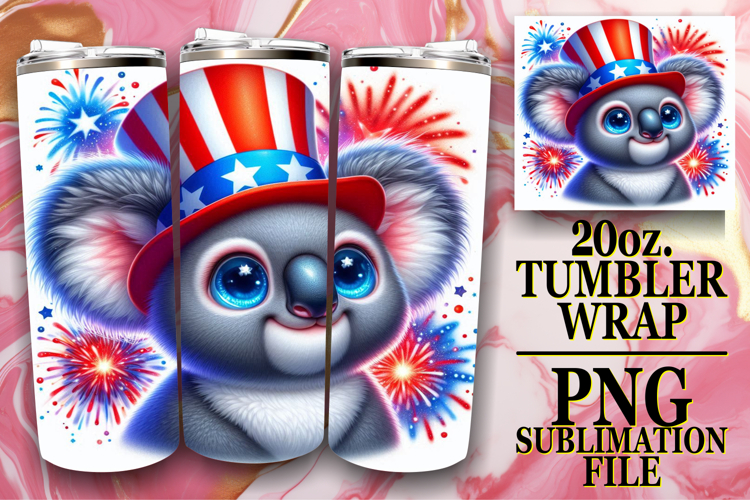 ENCHANTING DREAMS 20oz TUMBLER WRAP, USA Animals