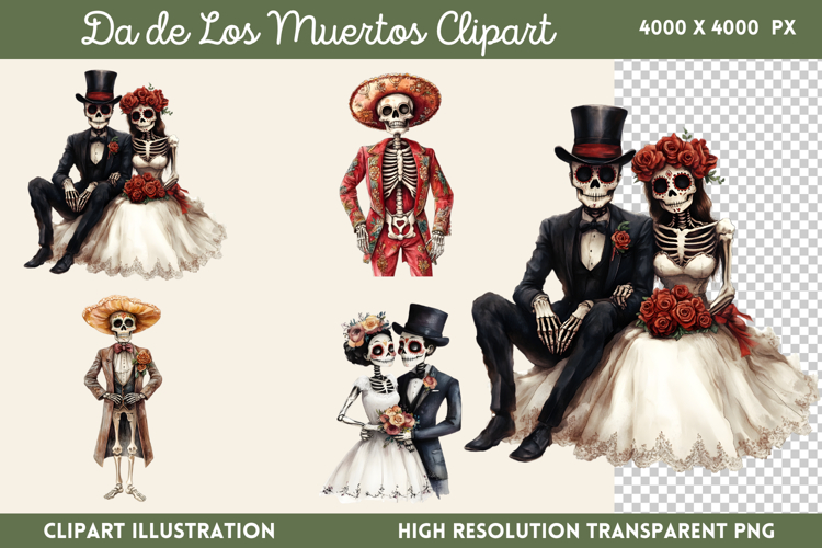 Da de Los Muertos Sublimation PNG