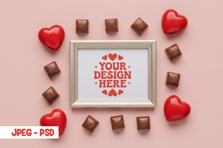 Valentine Minimal Mug PSD JPEG Mockup