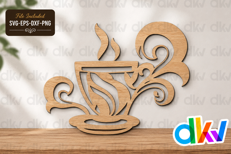 Coffee Station SVG Laser Cut File